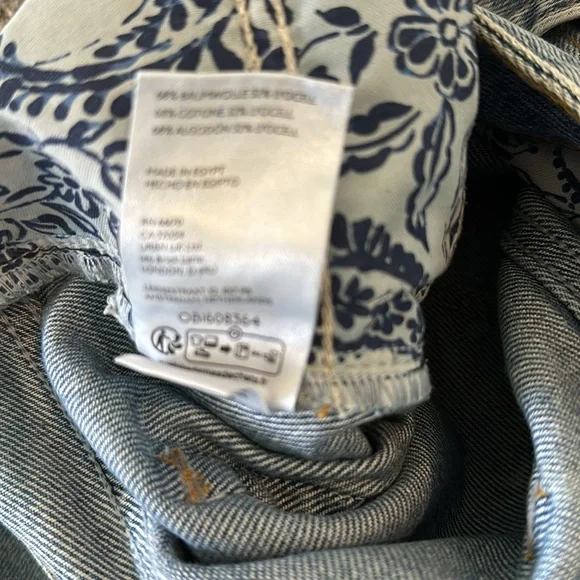 NWT Anthropologie Petite Pilcro The Madi Slit Front Denim Skirt Sz 6P - Picture 13 of 15